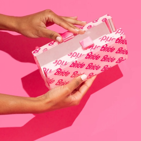 Rae of Light Pink Bride Acrylic Clutch 💖 - Picture 7 of 8